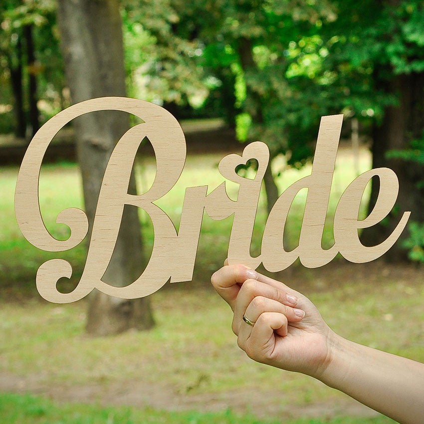 Дерев'яне слово "Bride" W0052